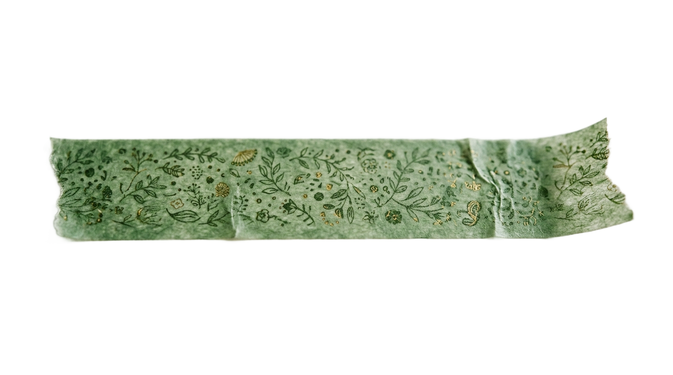 washi tape verde png PNG transparent background