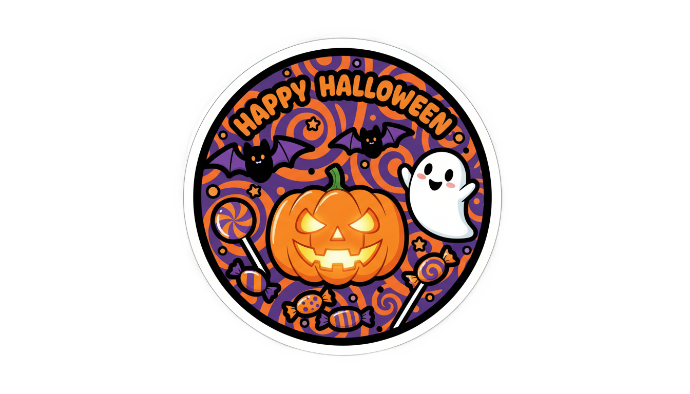 halloween sticker png PNG transparent background
