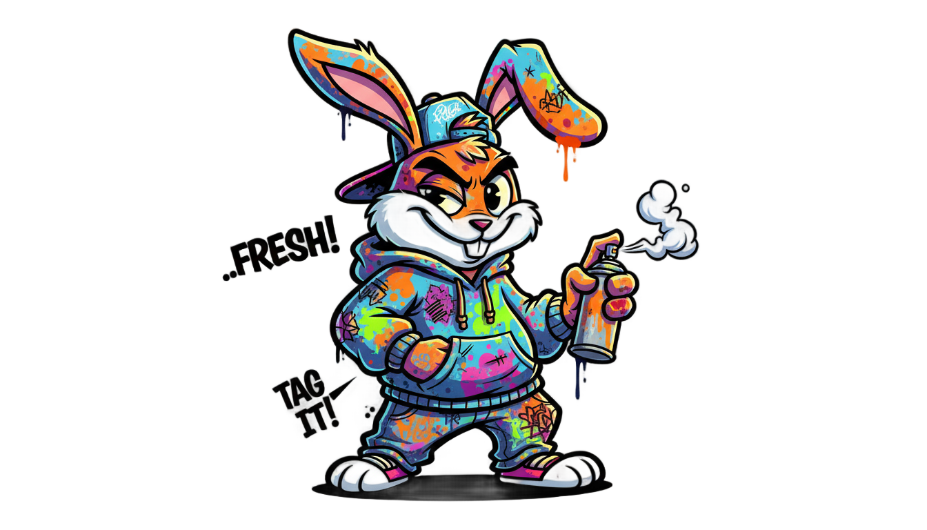 bad bunny sticker png PNG transparent background