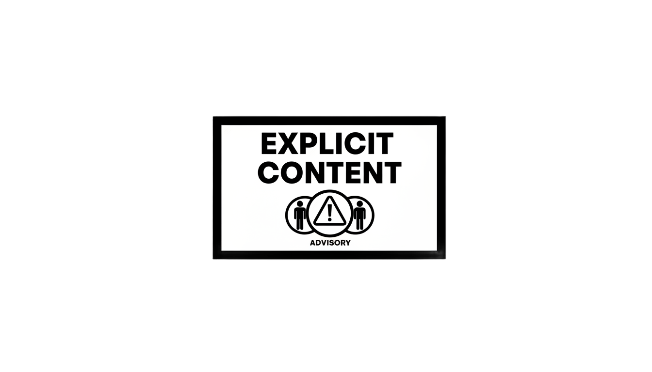 parental advisory sticker png PNG transparent background