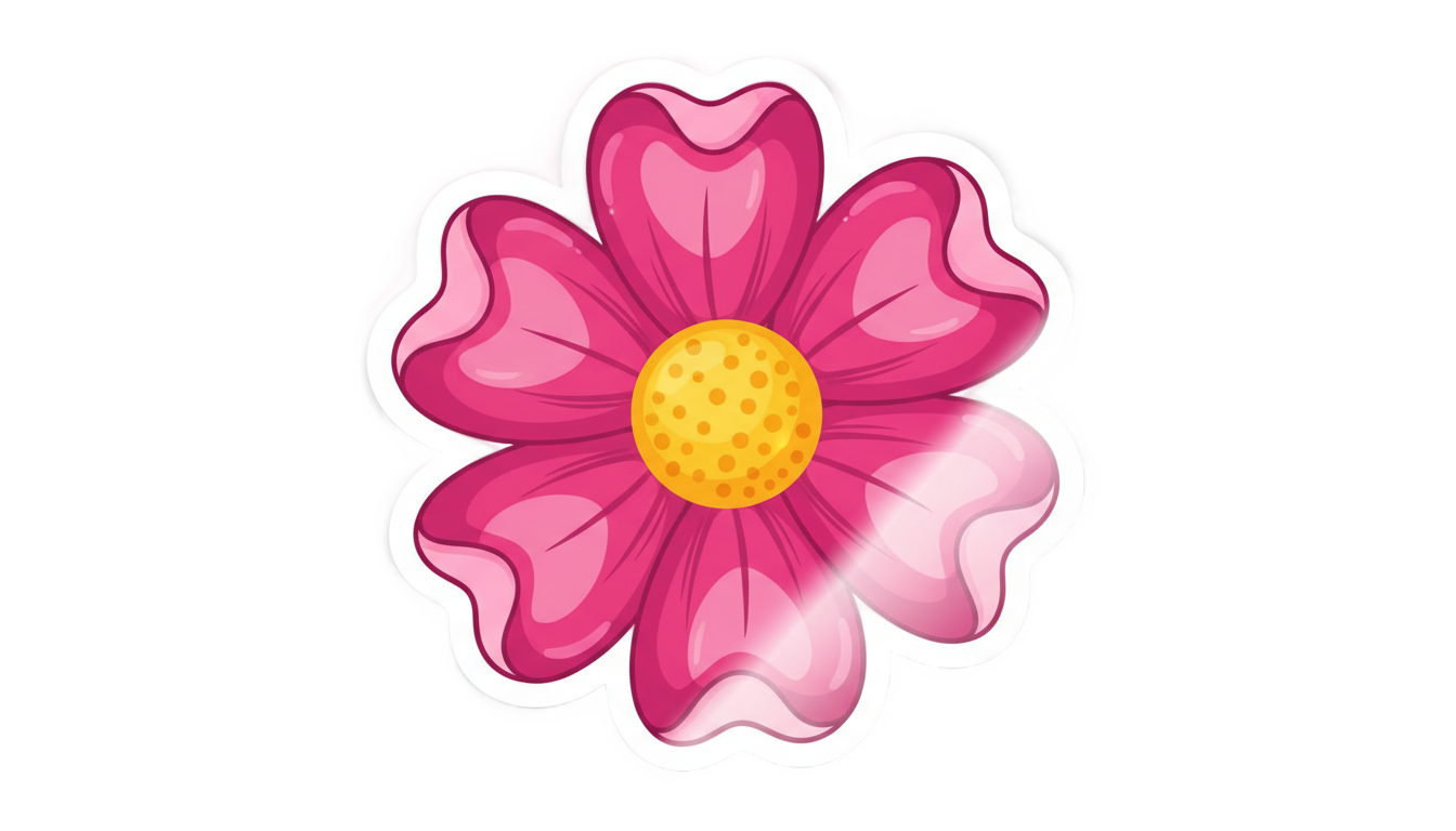 flower sticker png PNG transparent background