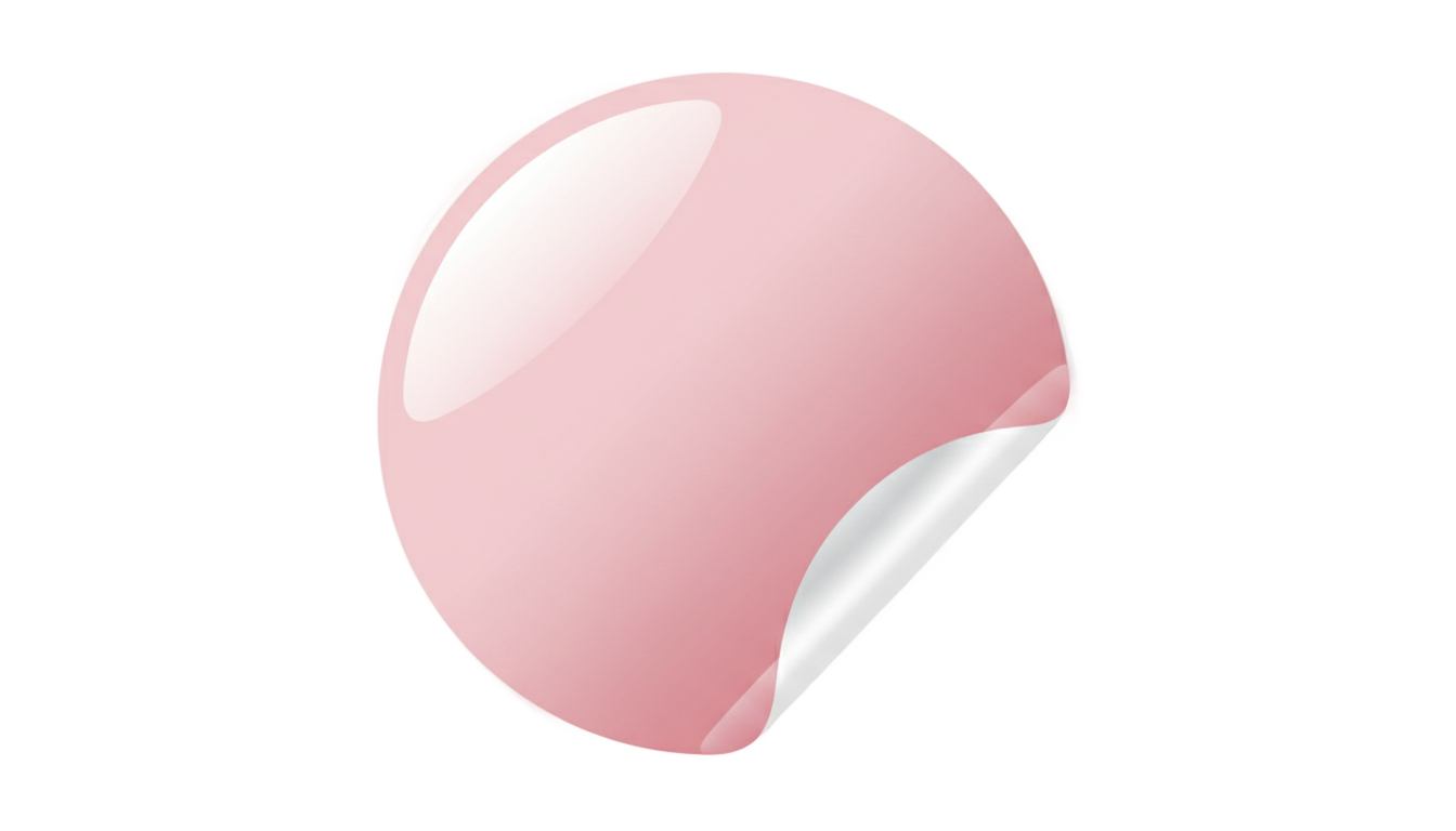 pink sticker png PNG transparent background
