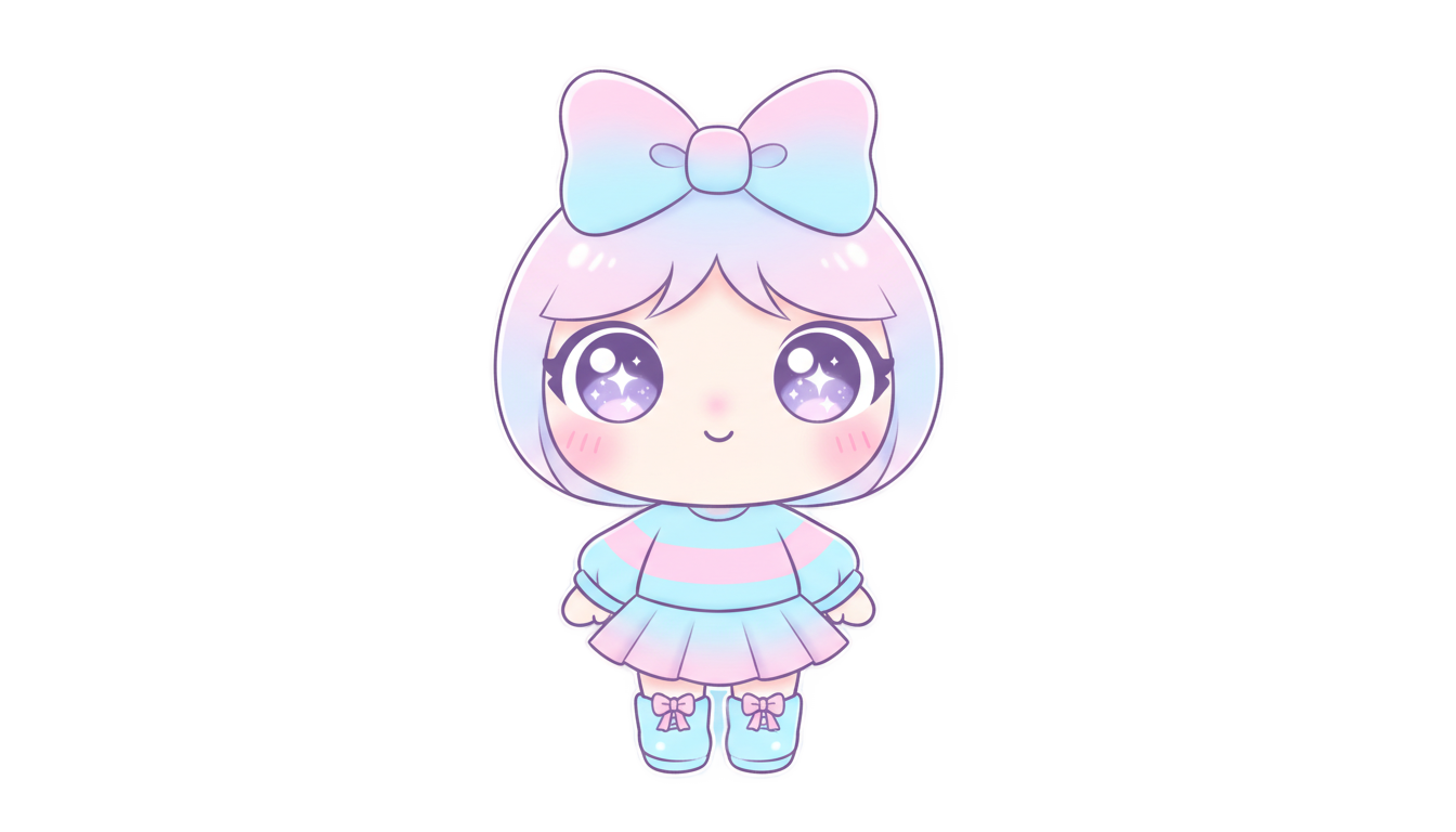 kawaii cute sticker png PNG transparent background