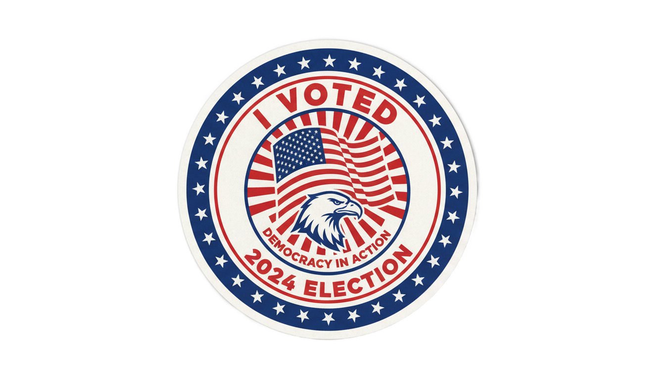i voted sticker png PNG transparent background
