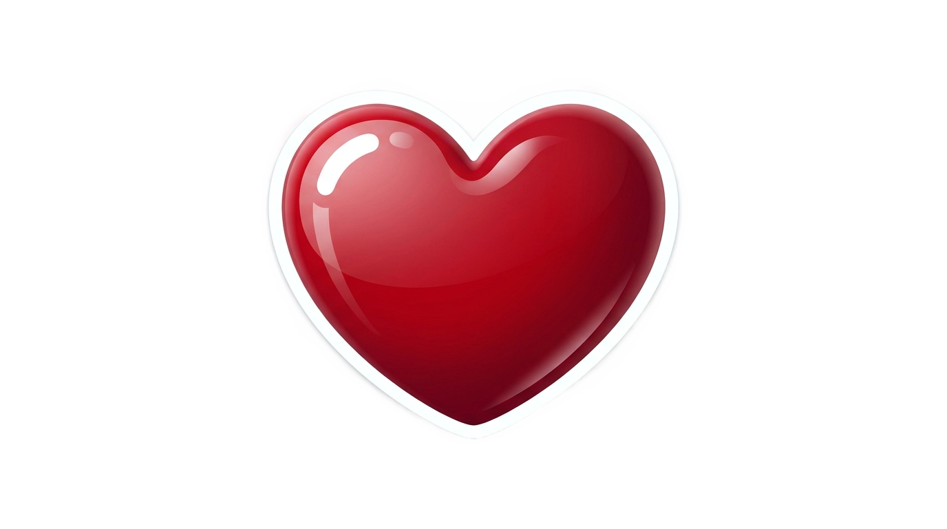 heart emoji sticker png PNG transparent background