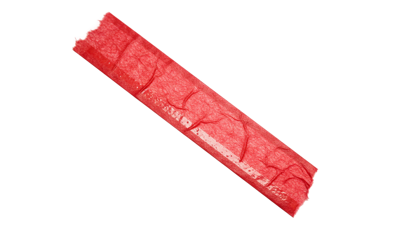 red washi tape png PNG transparent background