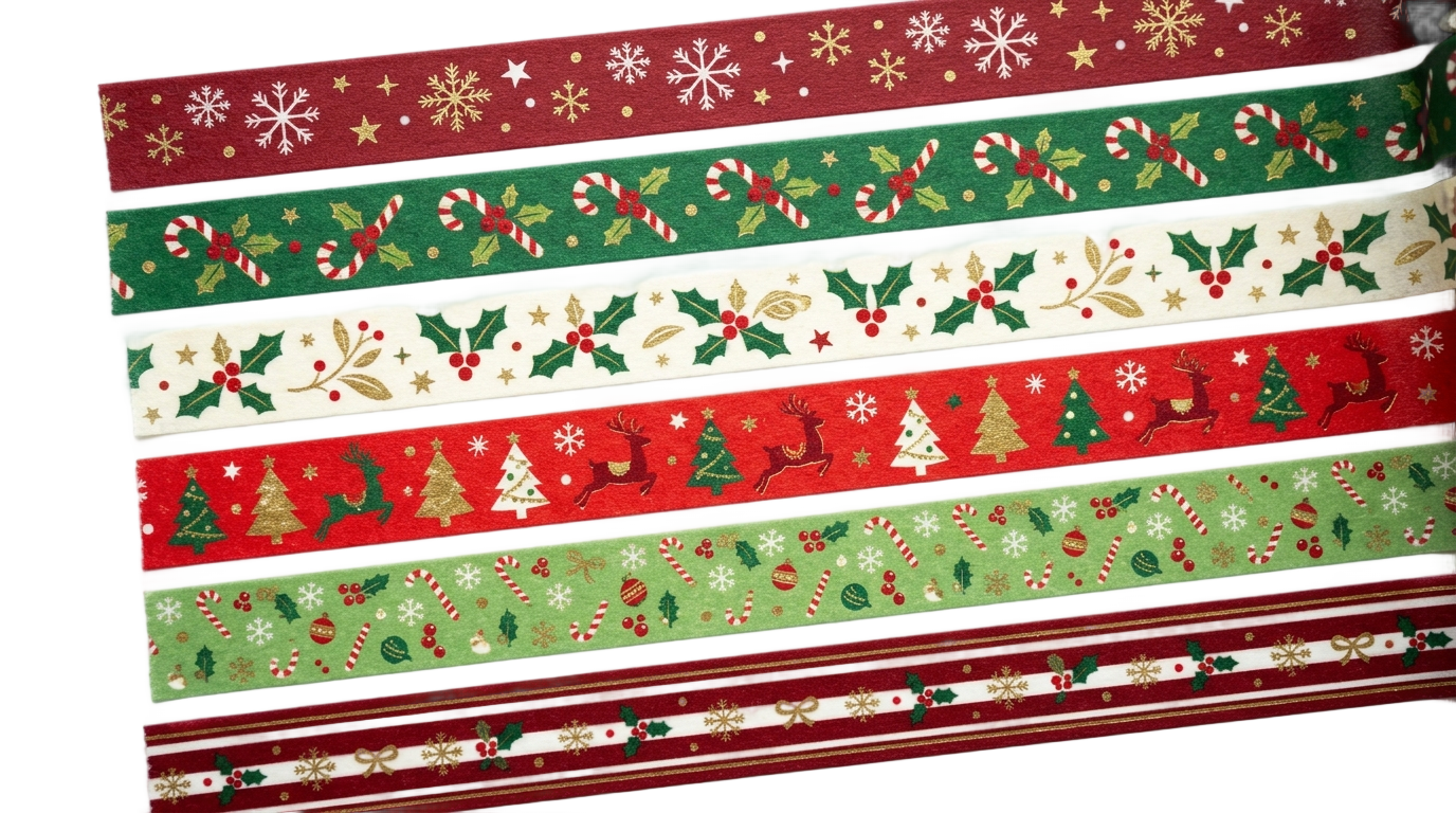 christmas washi tape png PNG transparent background