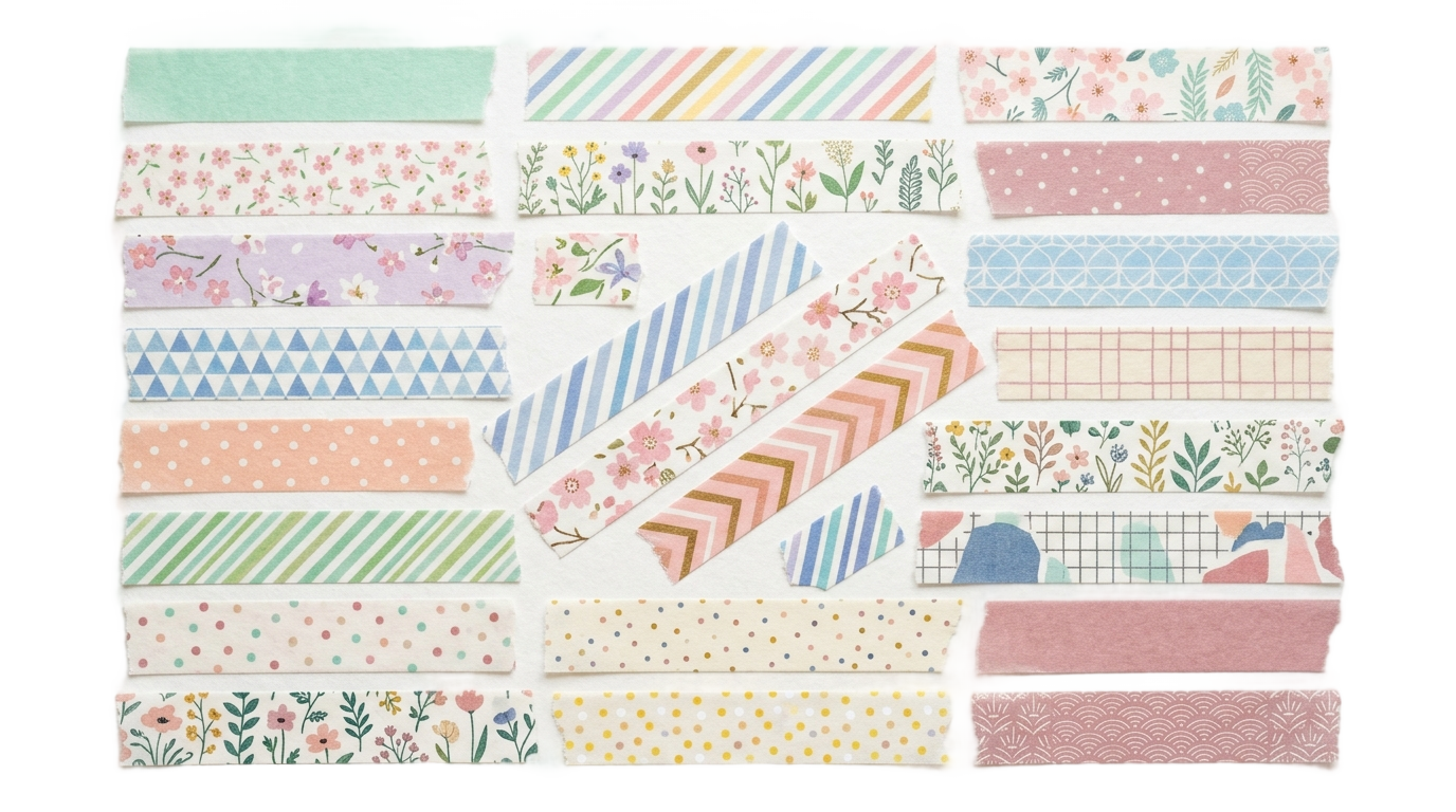 washi tape designs png PNG transparent background