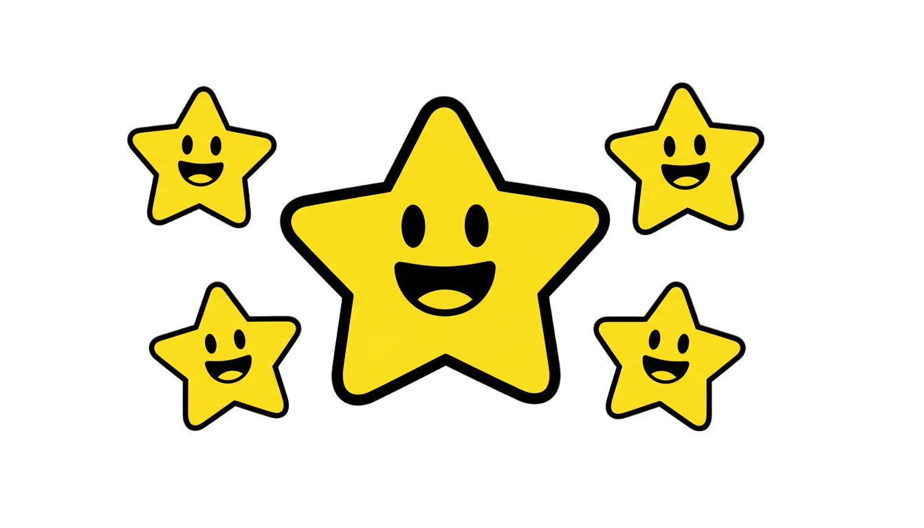 stars sticker png PNG transparent background