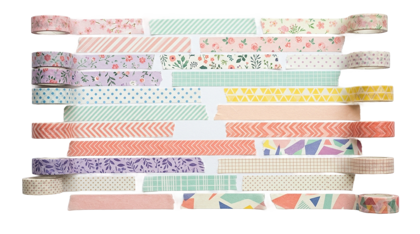 washi tape designs png PNG transparent background