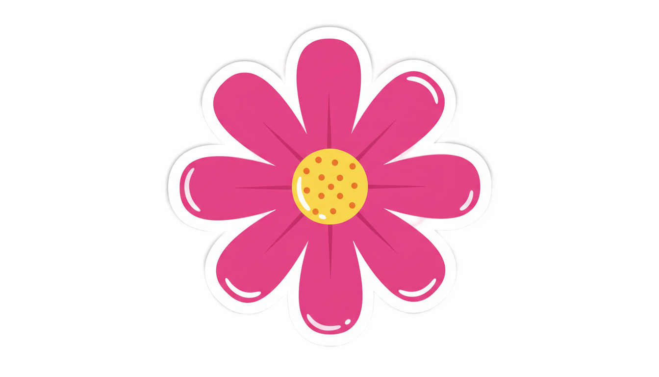 flower sticker png PNG transparent background