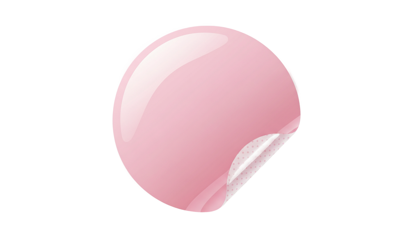 pink sticker png PNG transparent background