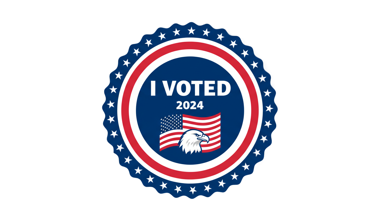 i voted sticker png PNG transparent background