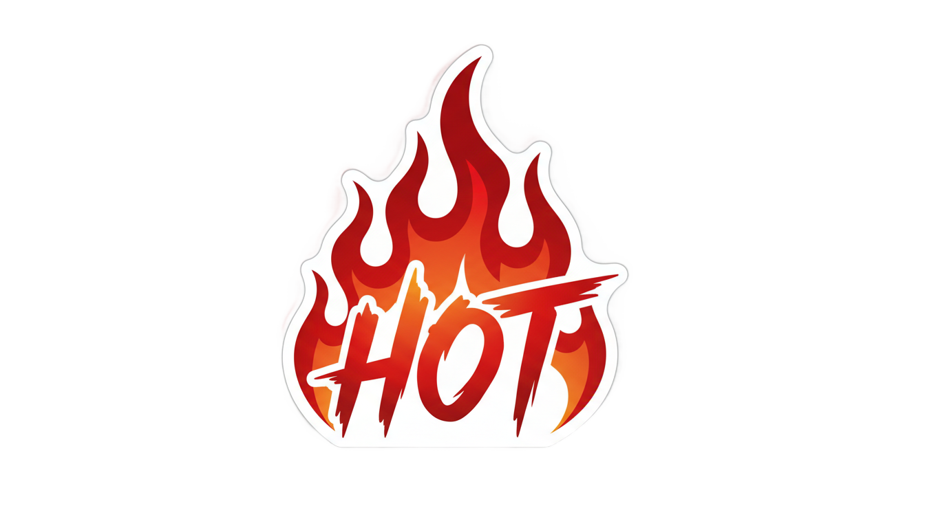 hot sticker png PNG transparent background