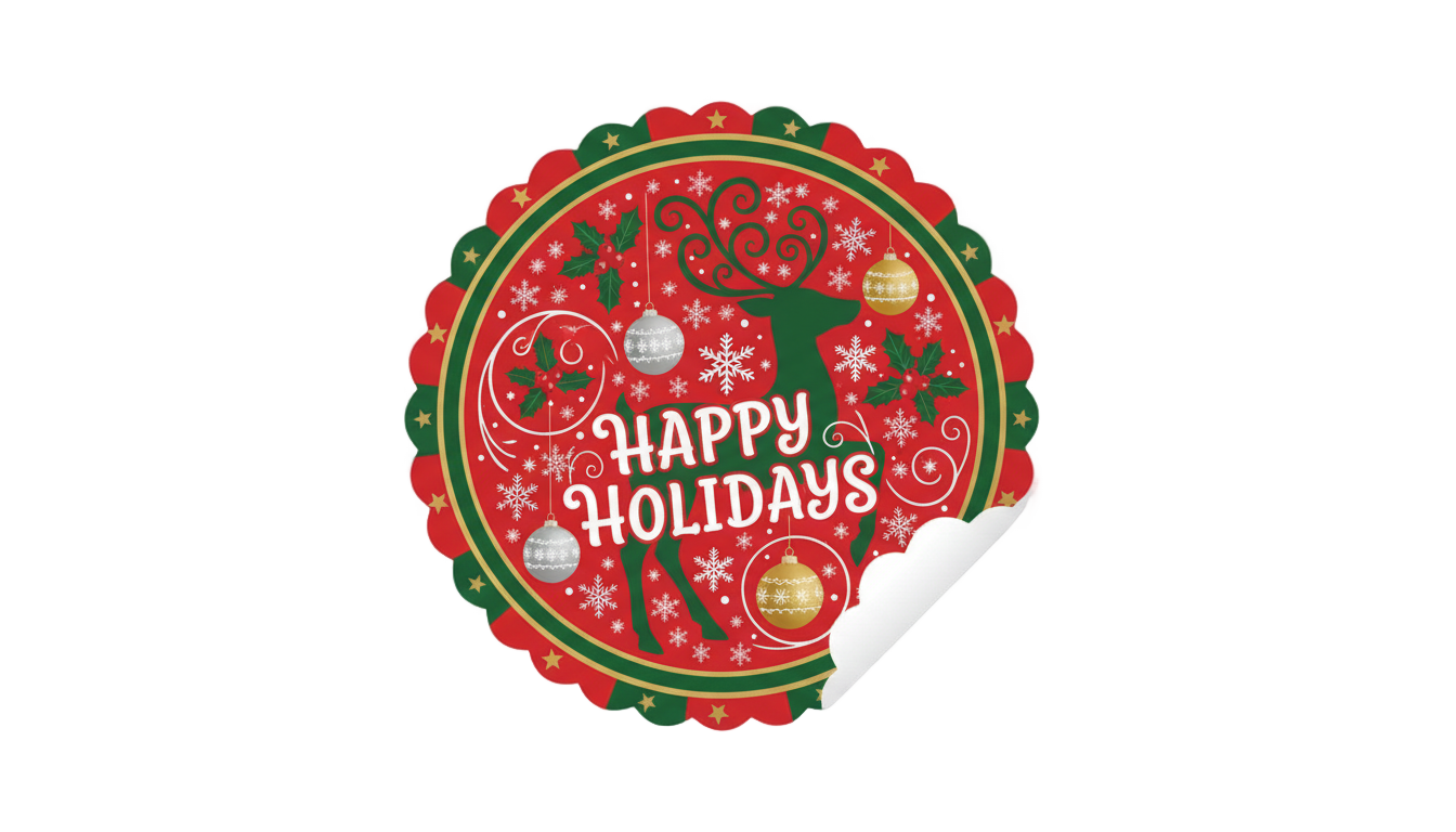 christmas sticker png PNG transparent background