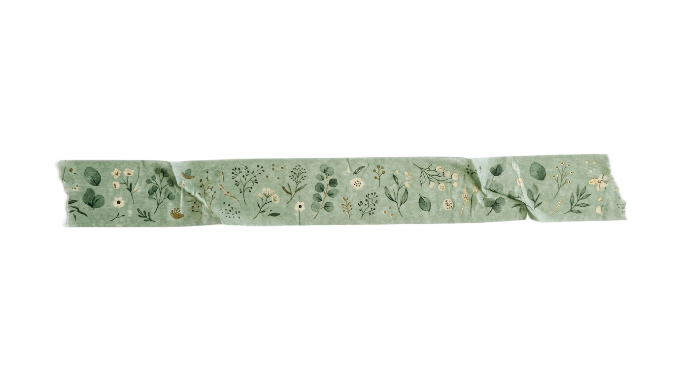 washi tape verde png PNG transparent background