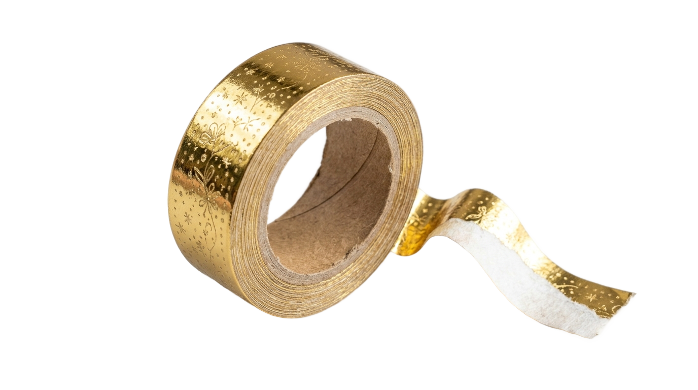 gold washi tape png PNG transparent background