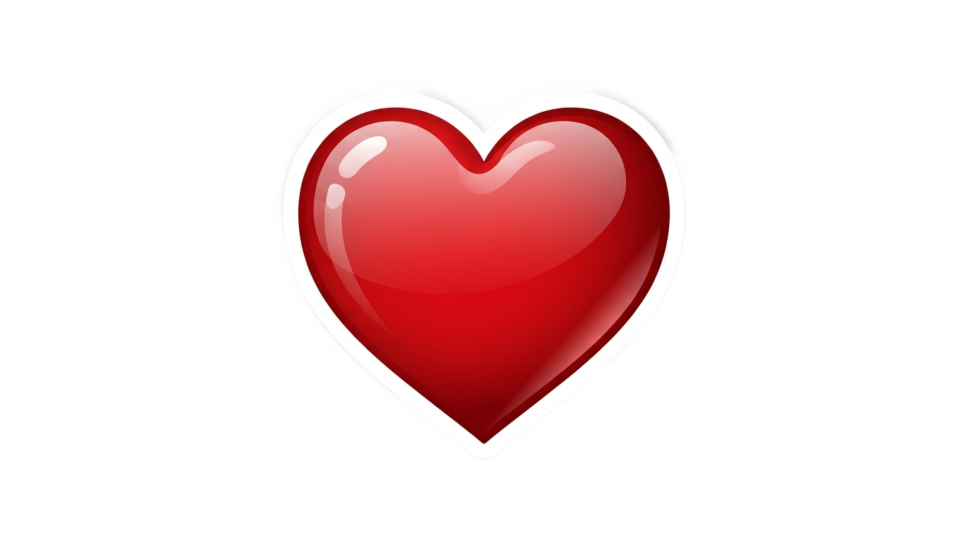 heart emoji sticker png PNG transparent background