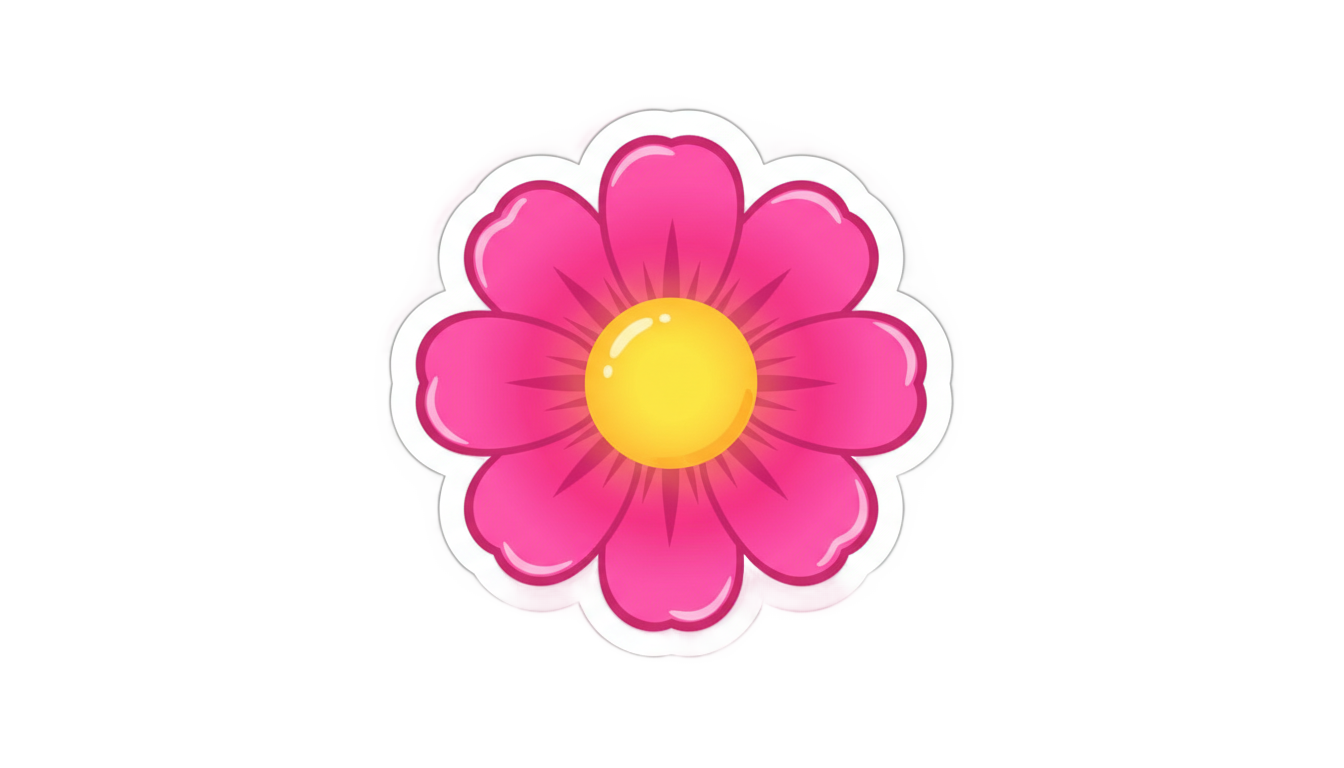 flower sticker png PNG transparent background