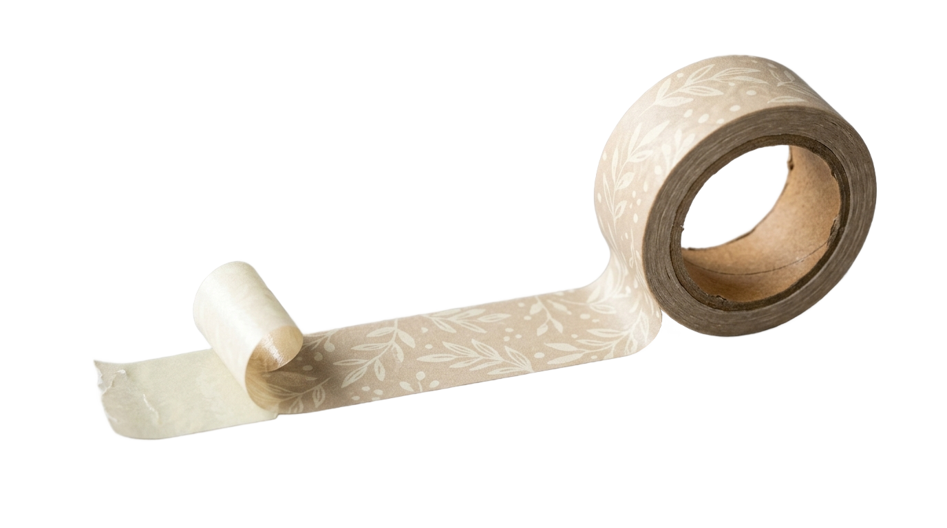 beige washi tape png PNG transparent background