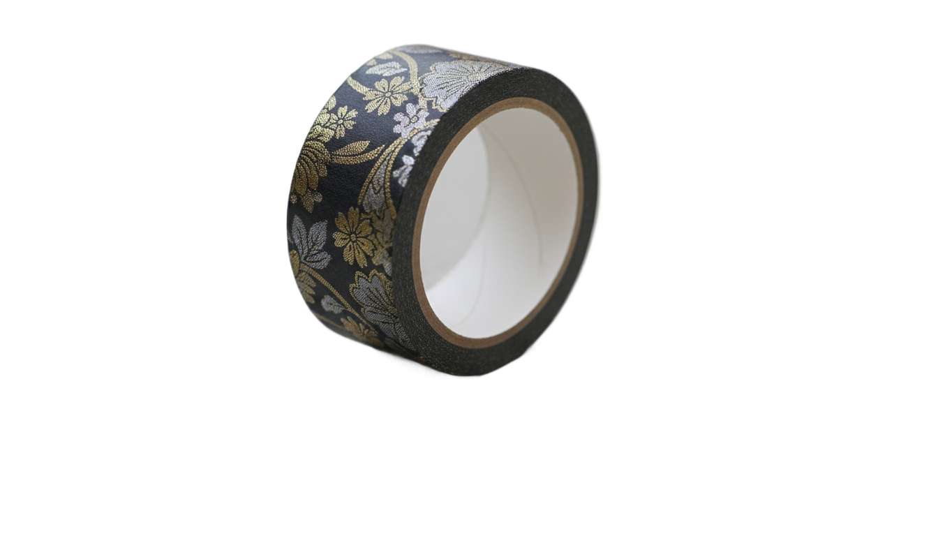black washi tape png PNG transparent background