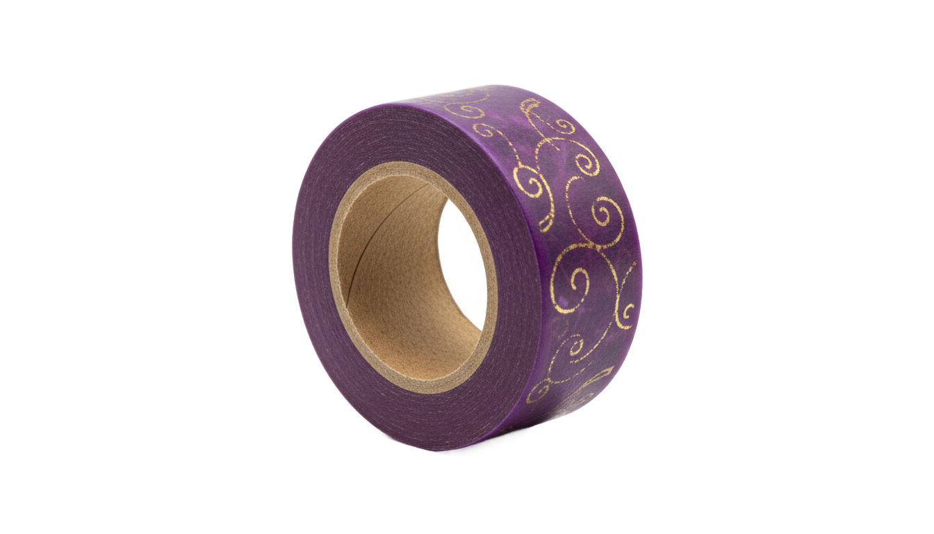 purple washi tape png PNG transparent background