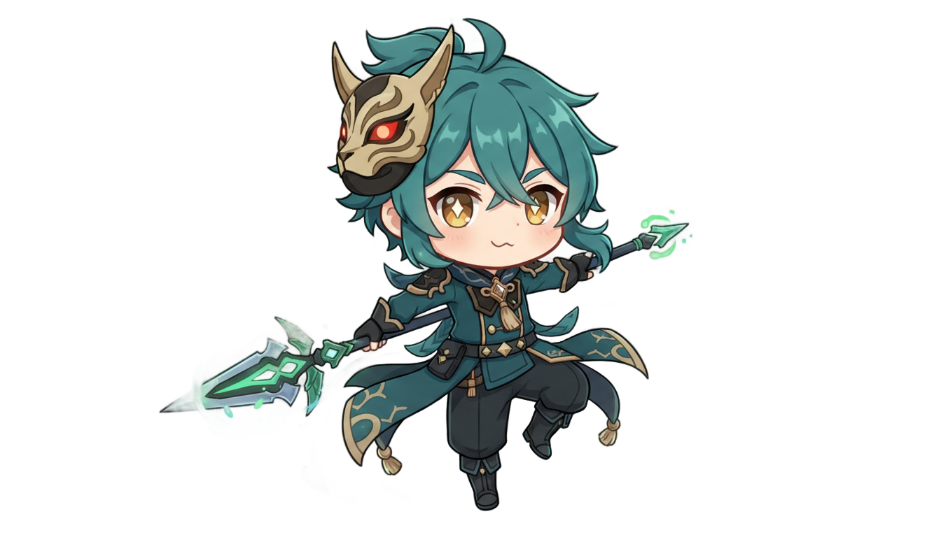 xiao sticker png PNG transparent background