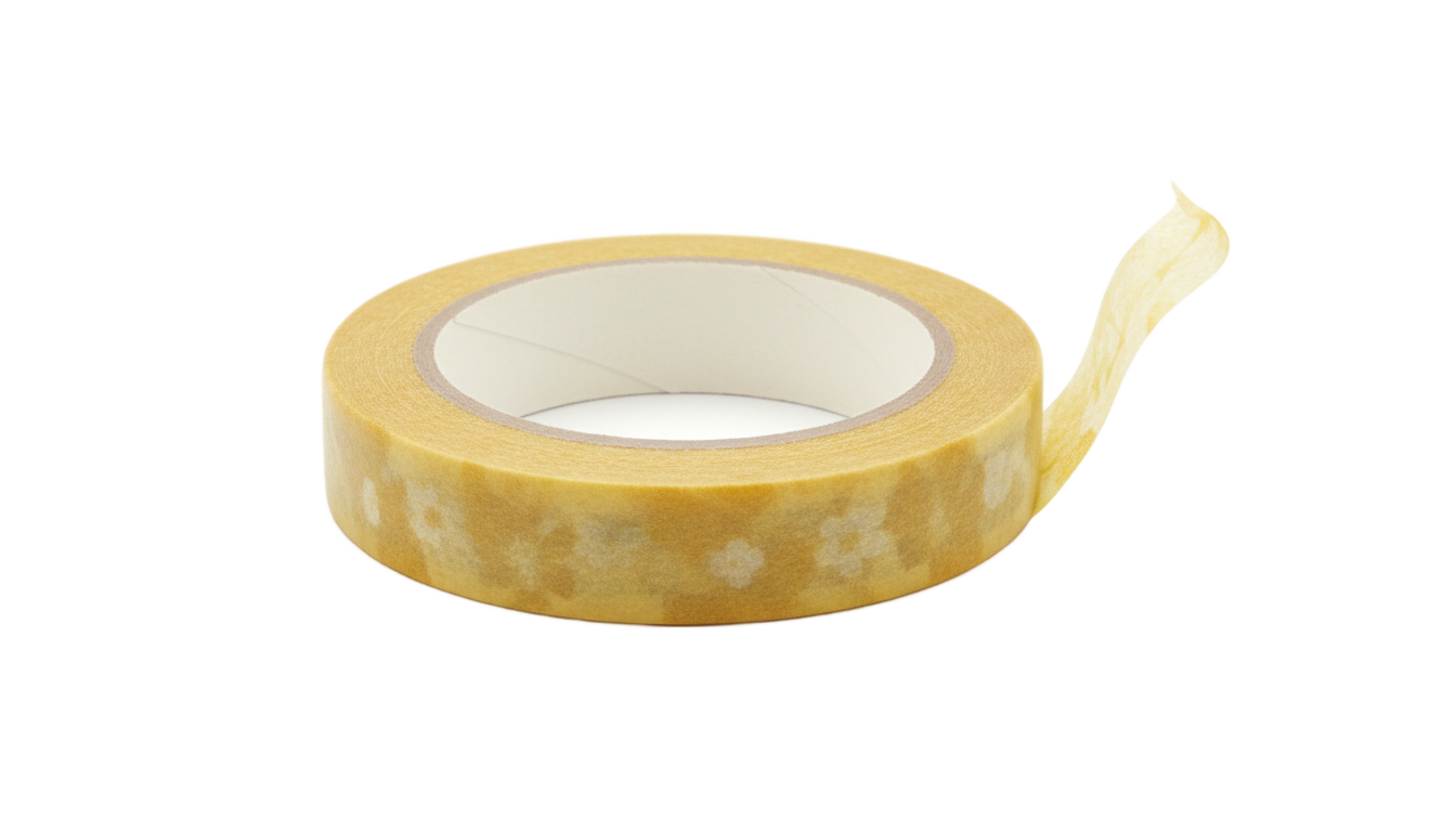 yellow washi tape png PNG transparent background