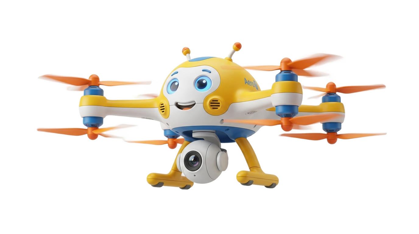 drone cartoon png PNG transparent background