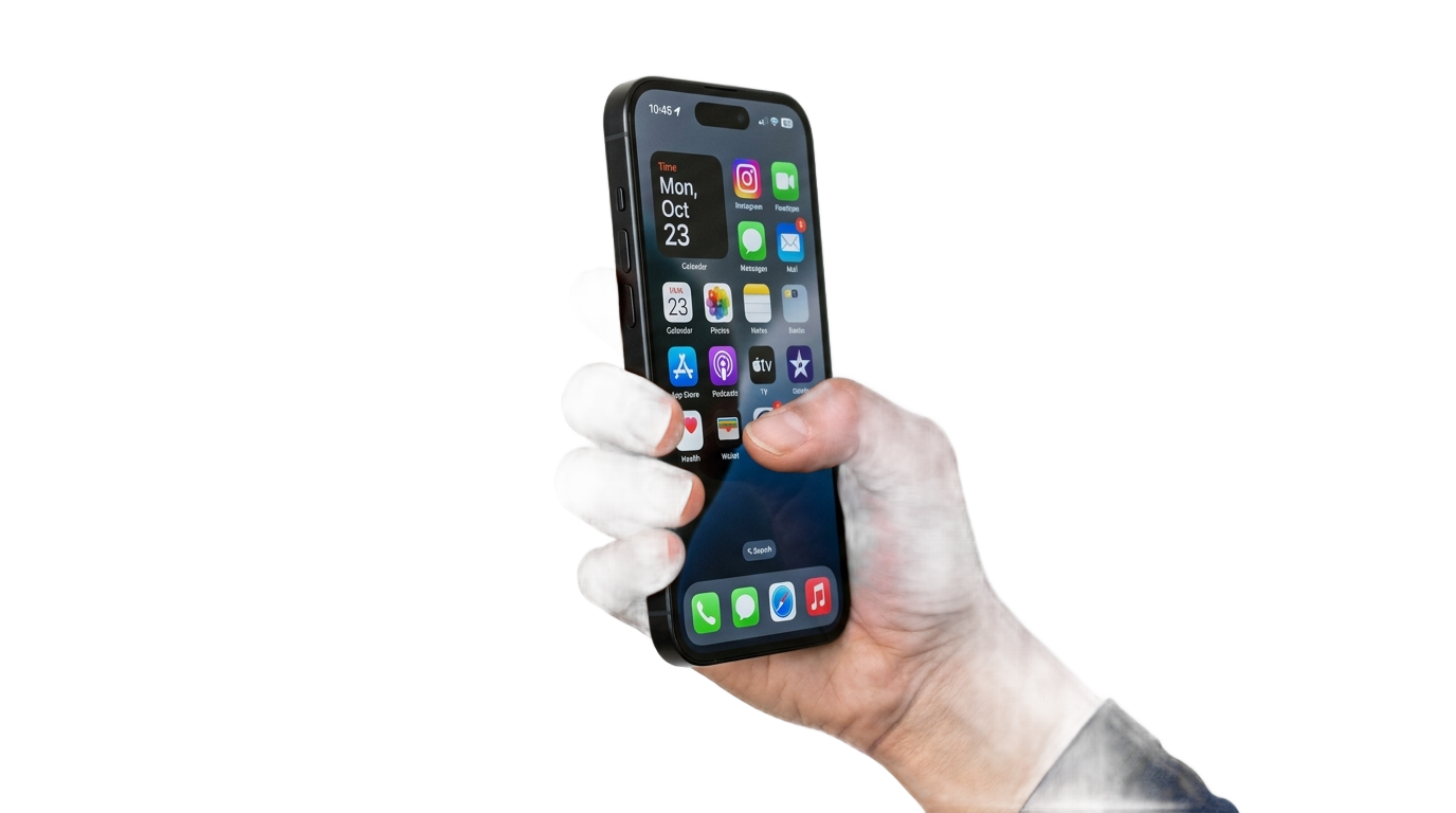 holding smartphone png PNG transparent background