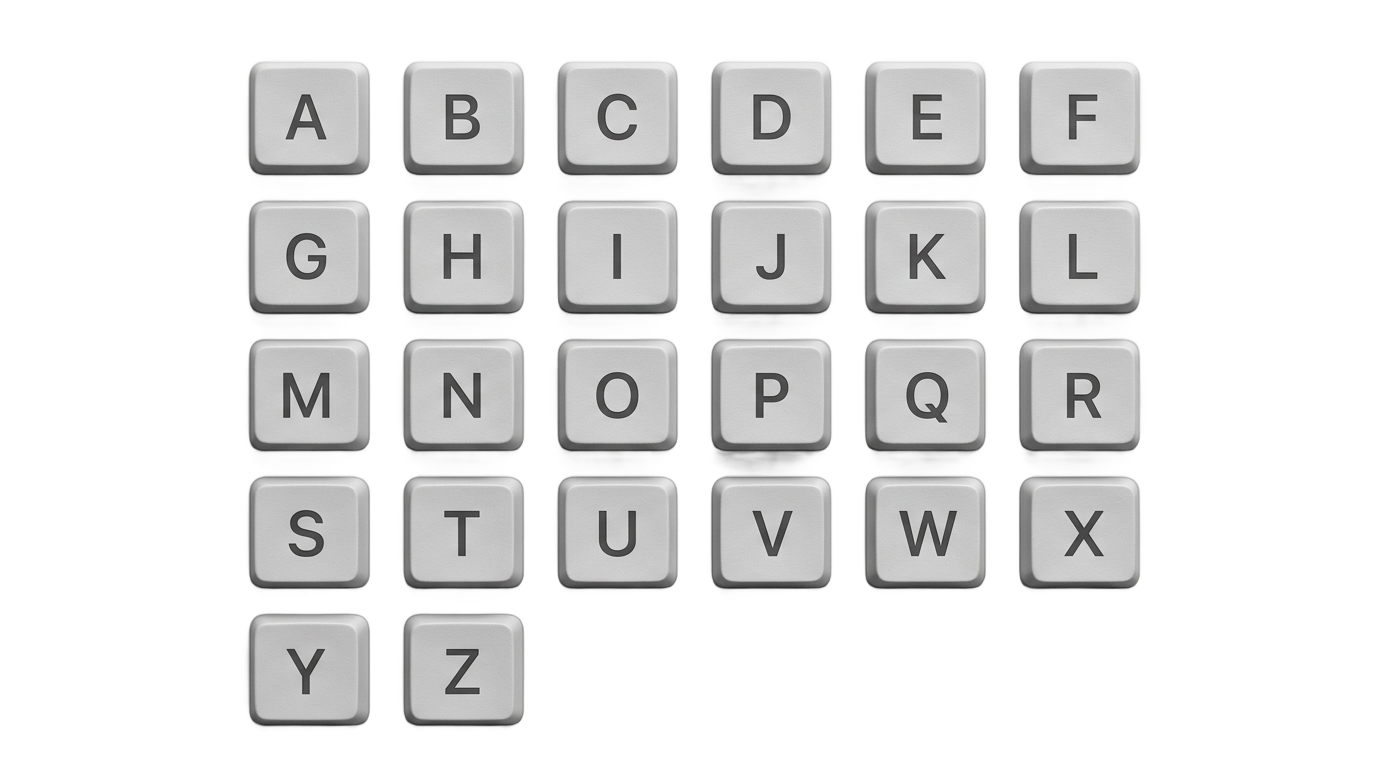 keyboard letters png PNG transparent background