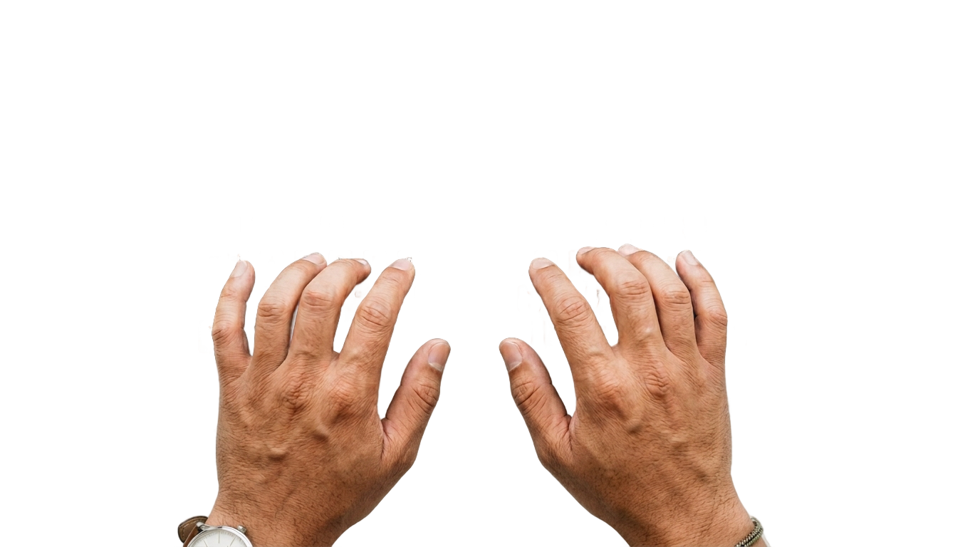 hands on keyboard png PNG transparent background