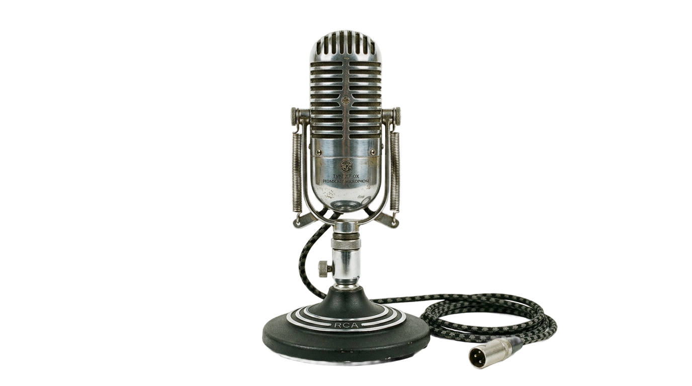 old fashioned microphone png PNG transparent background