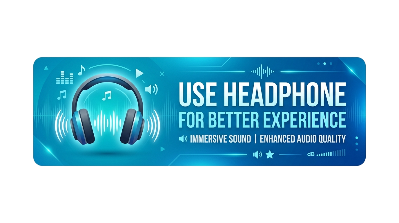 use headphone for better experience png PNG transparent background