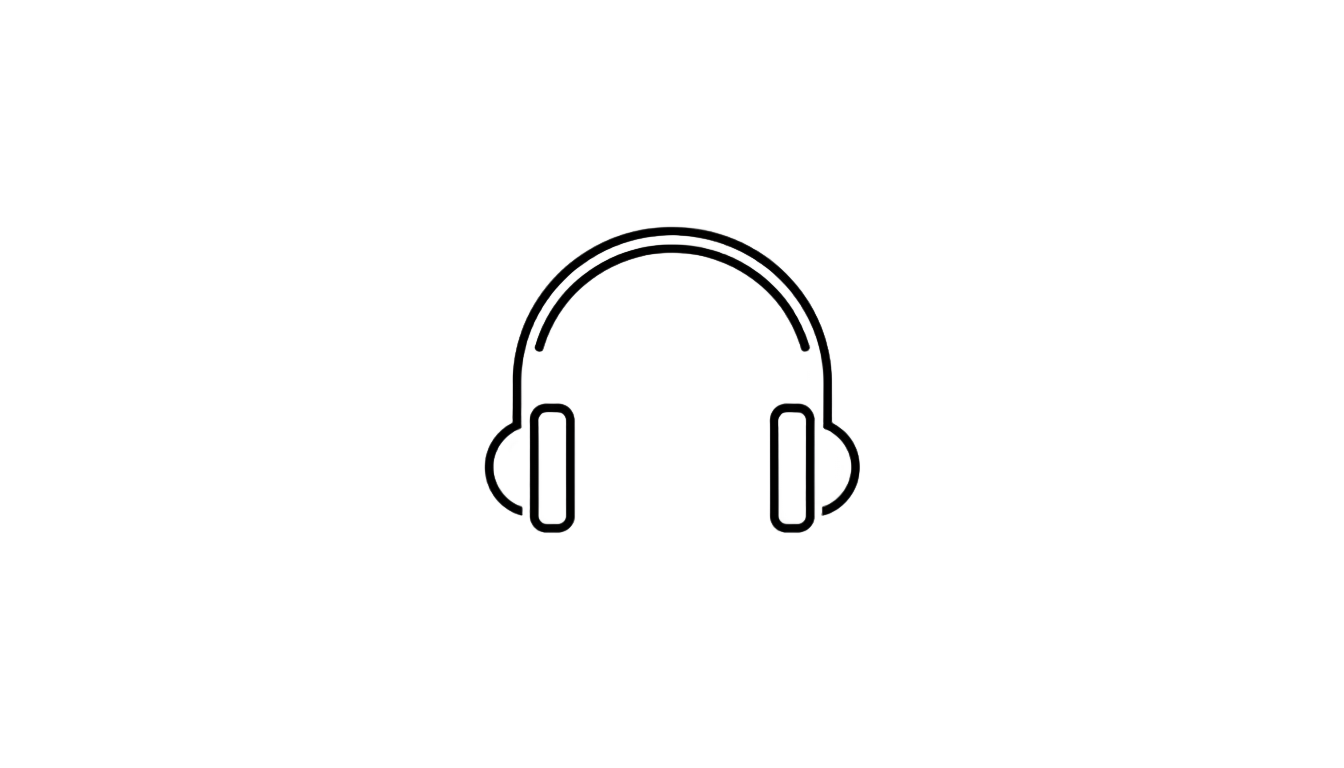 headphone logo design png PNG transparent background