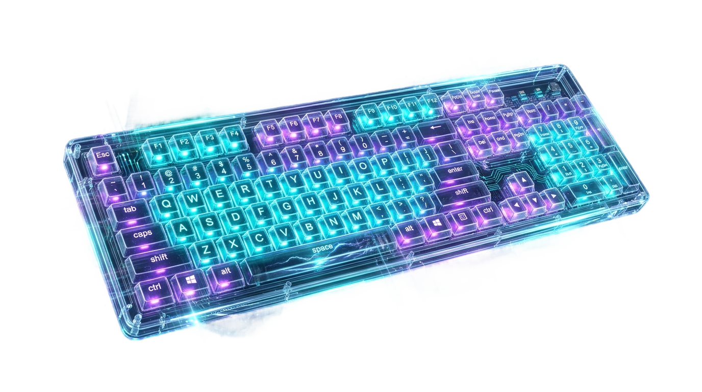hologram keyboard png PNG transparent background