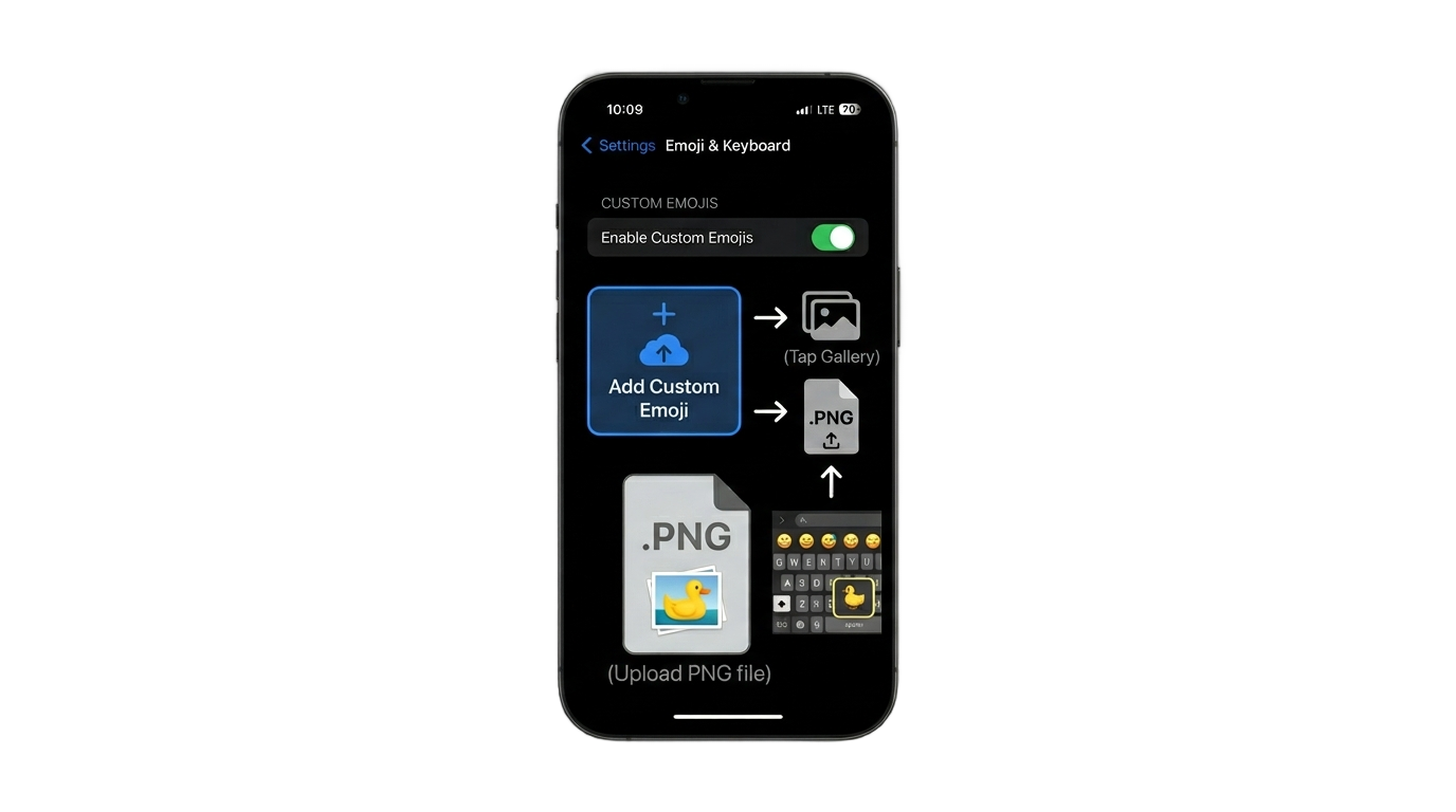 how to add png to emoji keyboard PNG transparent background