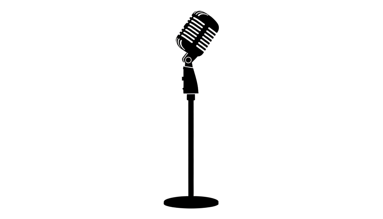 microphone silhouette png PNG transparent background