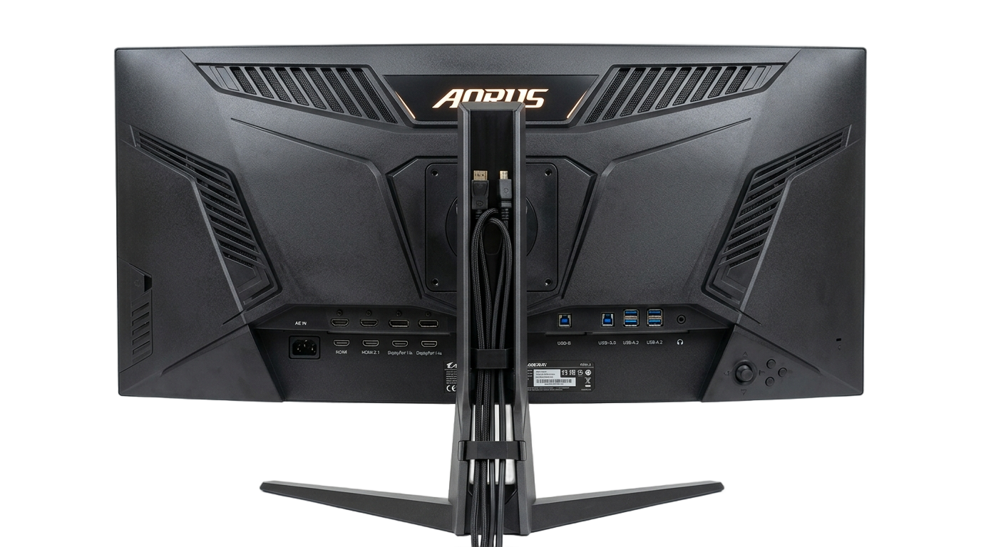 gaming monitor back side png PNG transparent background