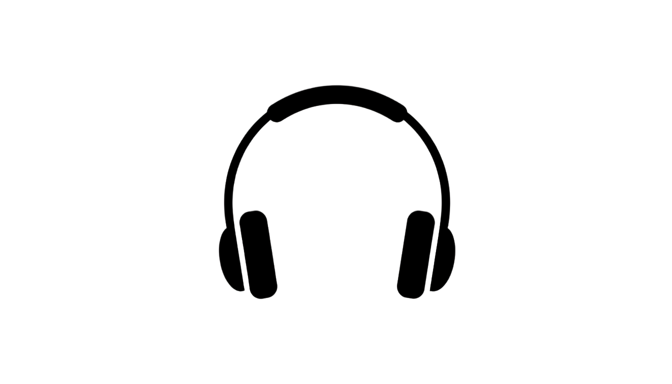 headphone logo png PNG transparent background