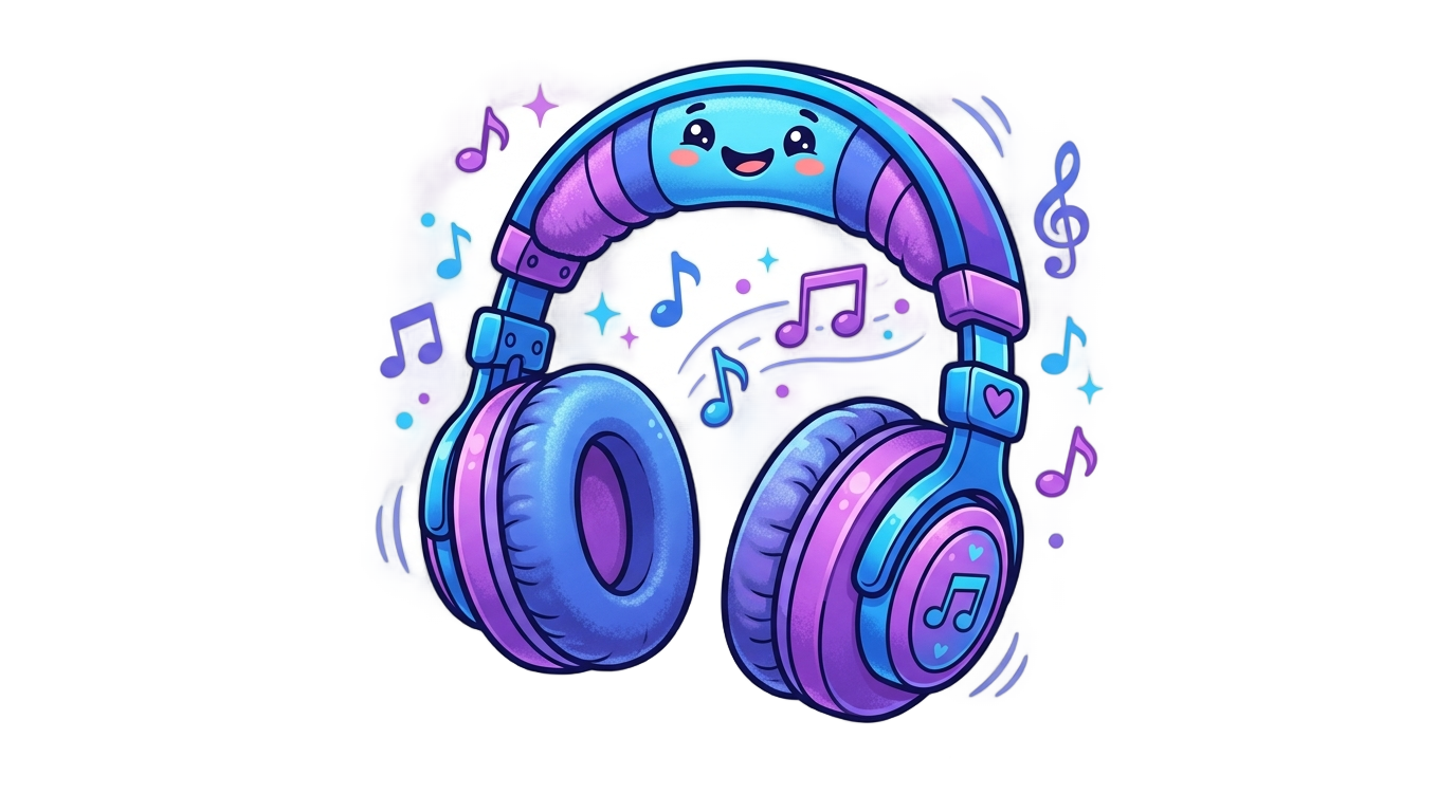 animated headphone png PNG transparent background