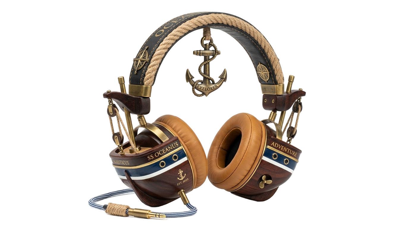 boat headphone png PNG transparent background