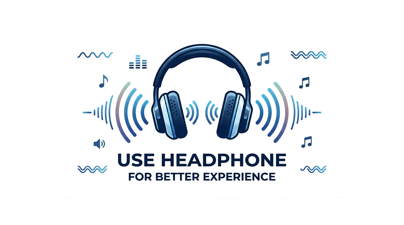 use headphone for better experience png PNG transparent background