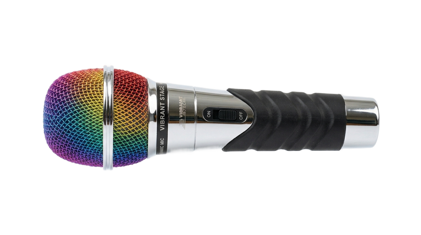 colorful microphone clipart png PNG transparent background