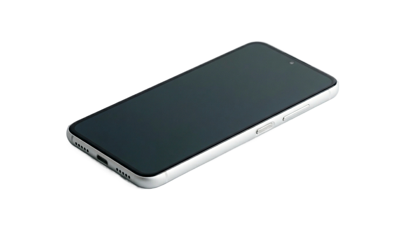 white smartphone png PNG transparent background