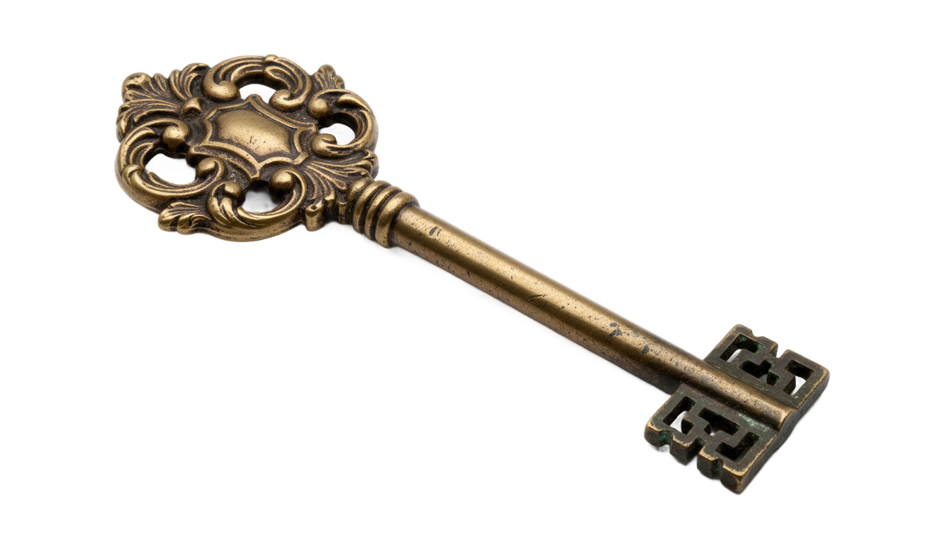 vintage key png PNG transparent background
