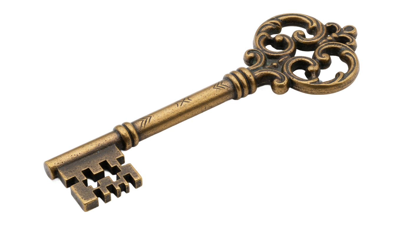vintage key png PNG transparent background