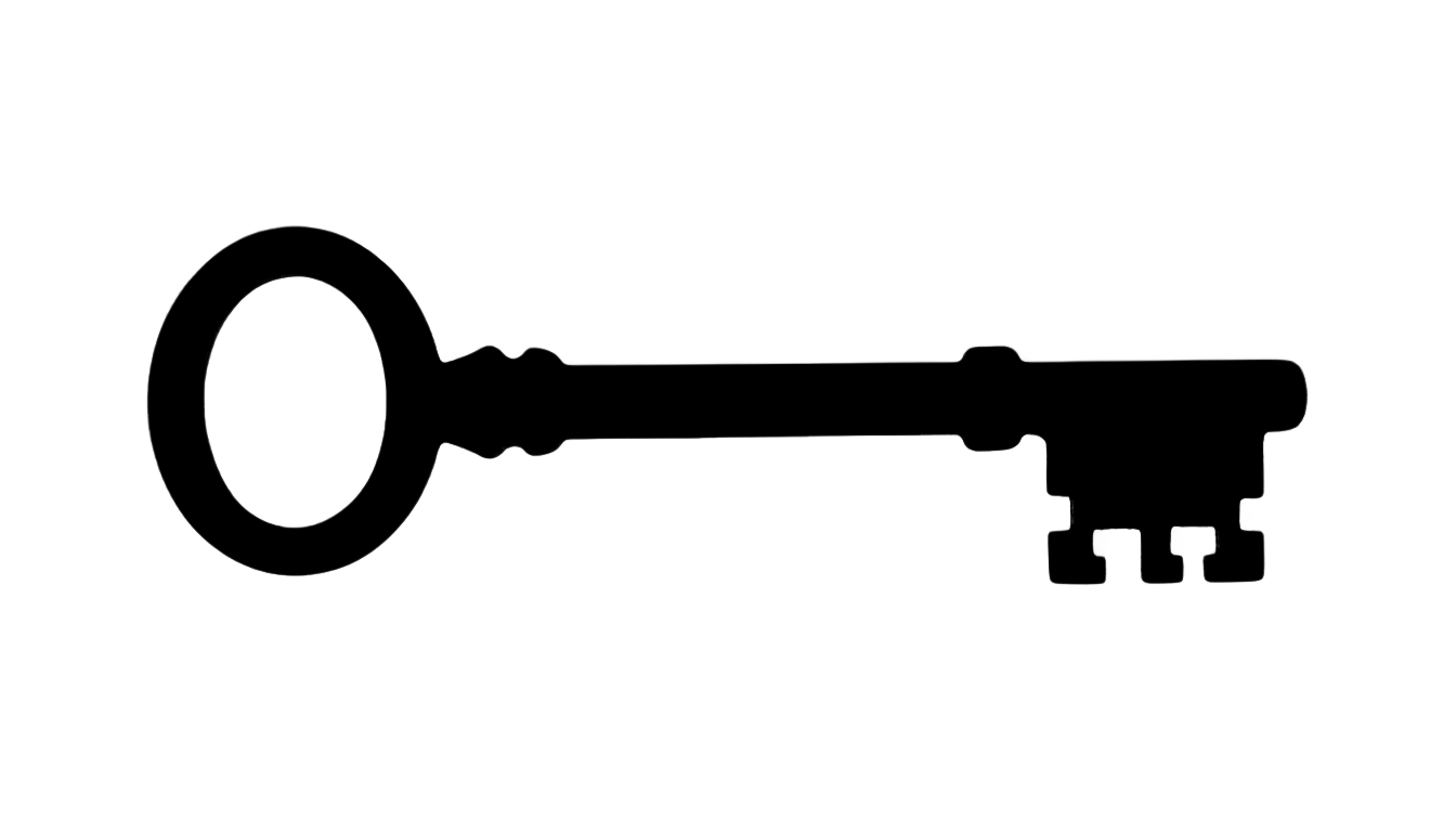 key silhouette png PNG transparent background