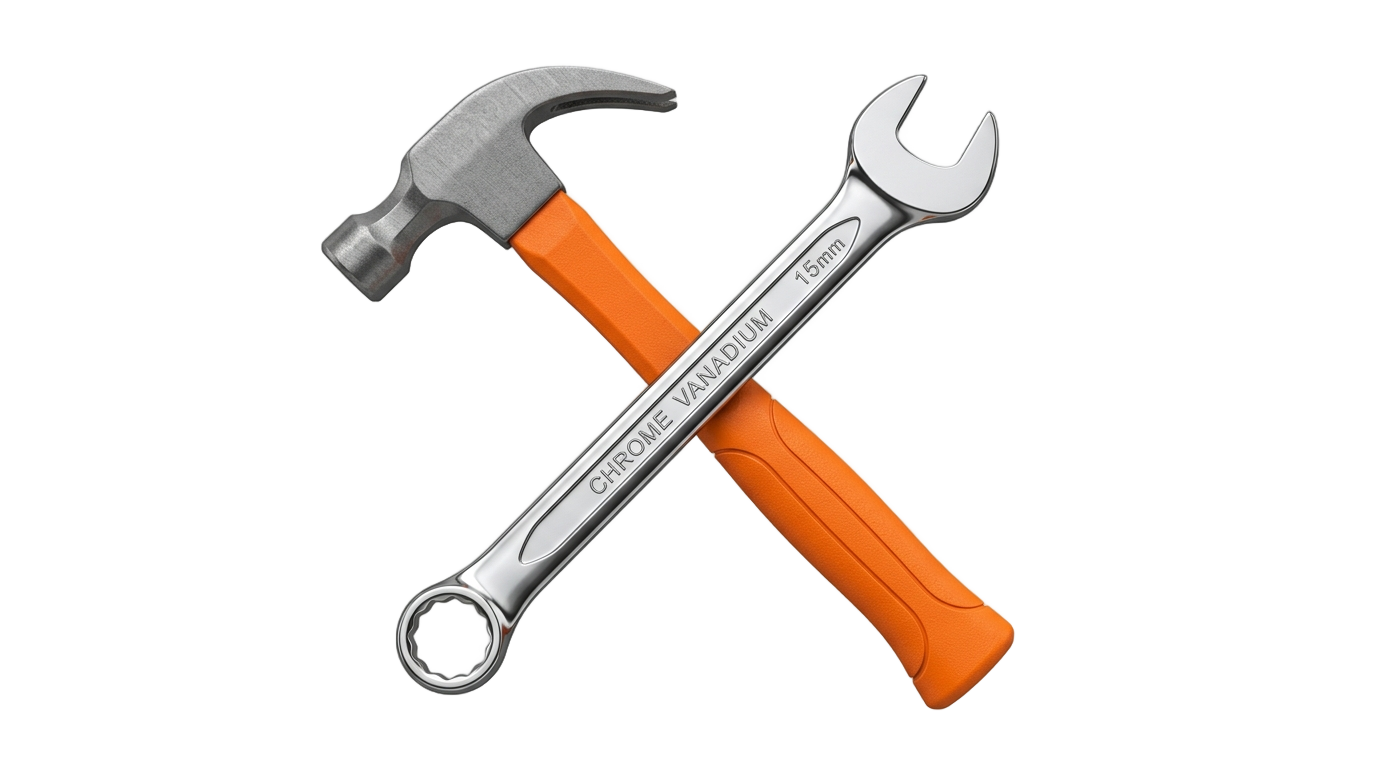hammer and wrench emoji png PNG transparent background