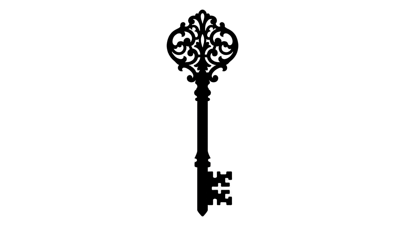 key clipart black and white png PNG transparent background